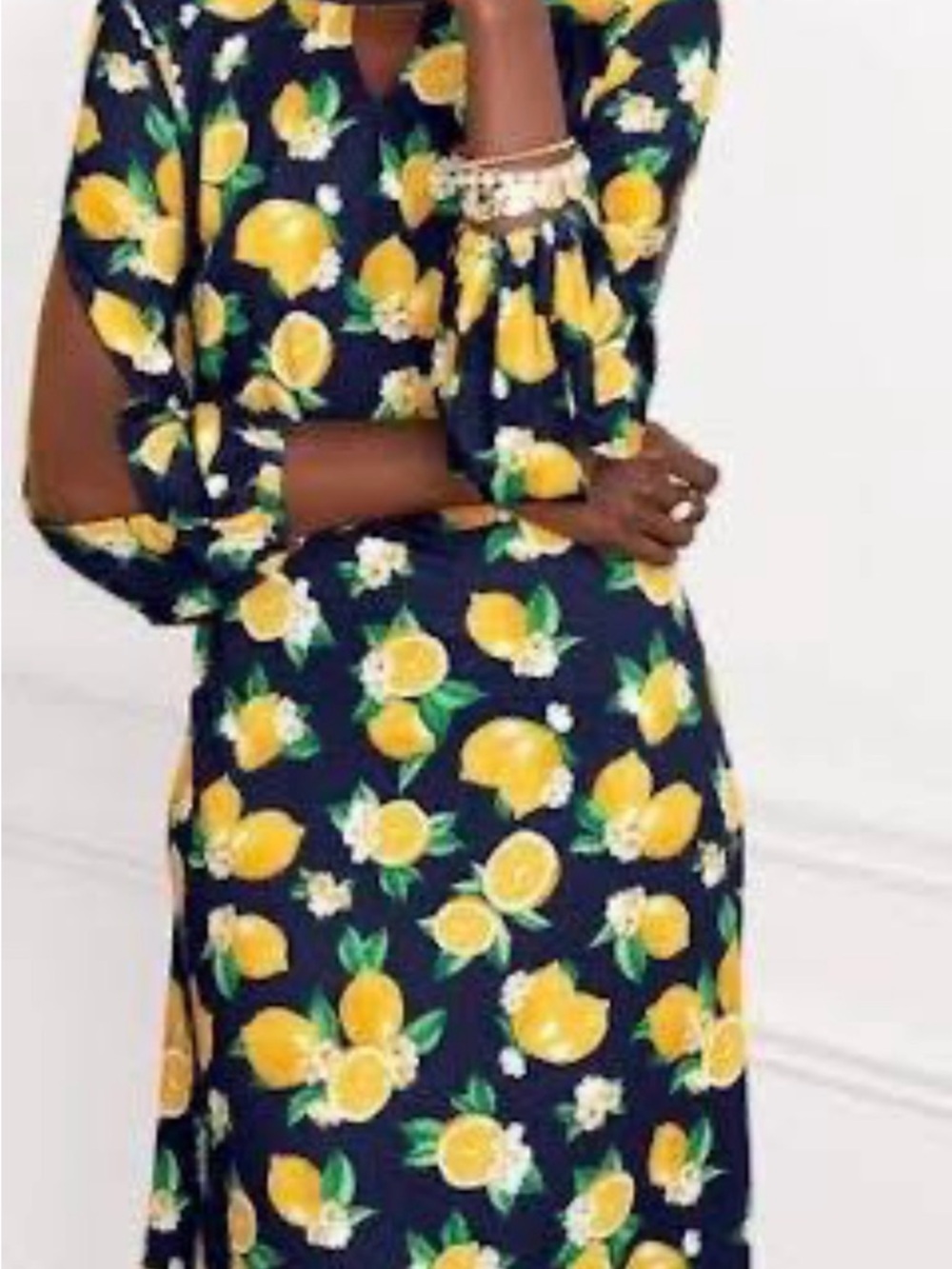 5 brand new in package ladies women’s dresses. Large 12-14. Lemons, floral, red